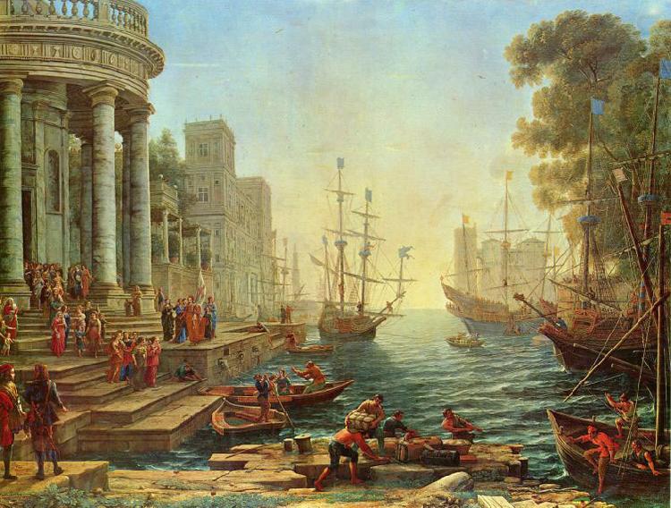 Claude Lorrain Seaport with the Embarkation of Saint Ursula china oil painting image